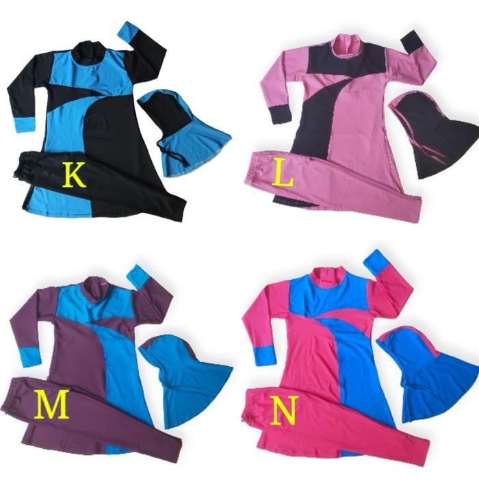 Baju Renang Muslimah Anak Perempuan 4-10 Tahun Model Ouse