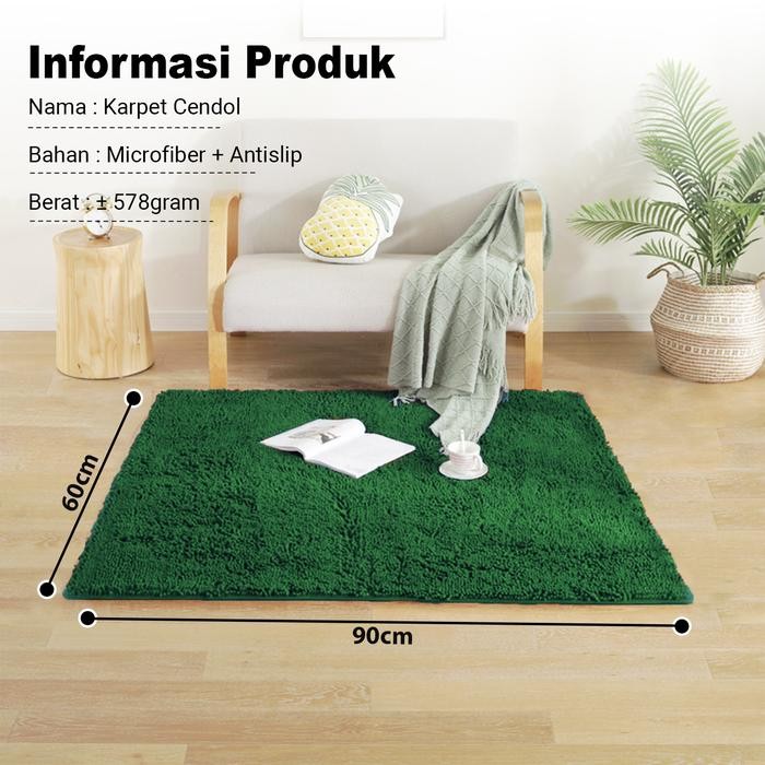 Floor Mat Lantai Alas Kaki Kamar Mandi Kamar / Keset Cendol Terbaru Popular 60 x 90 CM D5 B2
