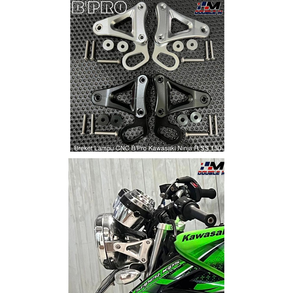 Kupingan Breket Bracket Lampu Bulat BPro Kawasaki Ninja R SS 150