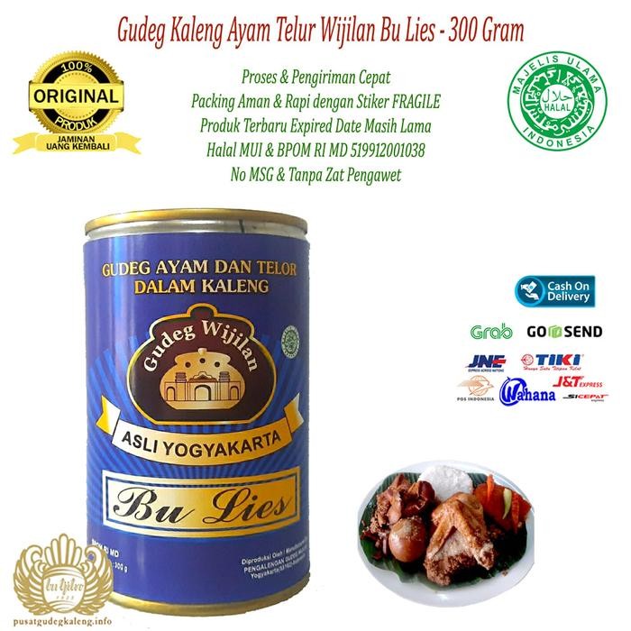 

Gudeg Kaleng Ayam Telur Wijilan Bu Lies - 300Gram New