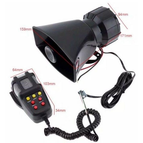 Pasti Murah Aksesoris Klakson Bel Suara Toa Sirine Motor Kawalan Patroli Patwal