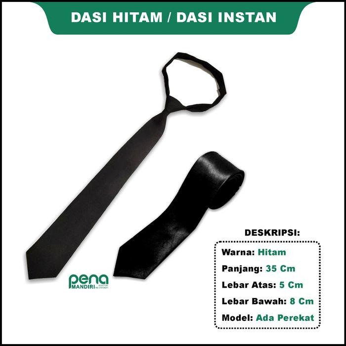 Dasi Hitam Dasi Sekolah SMA SMK Hitam Polos Dasi Hitam Panjang Polos *