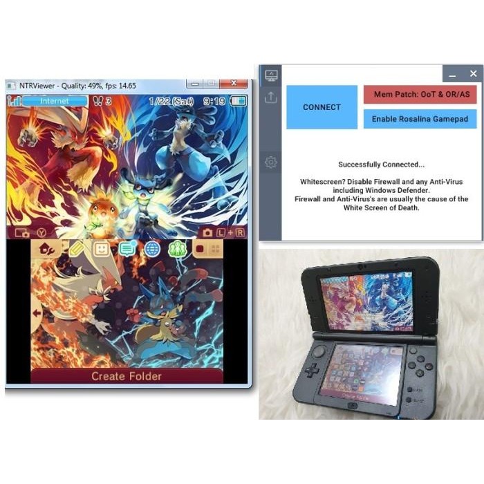 Nintendo New 3DS XL New 3DSXL Metalic Blue ORI USA 1800 GAME EMU CHEAT Stream