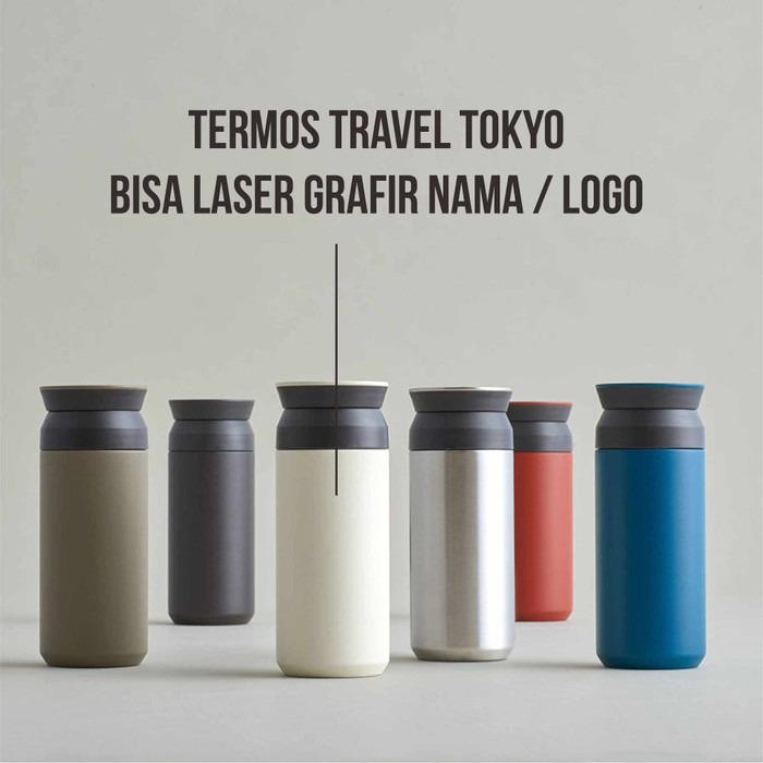 CUSTOM TUMBLER TERMOS TRAVEL 500 ml LASER GRAFIR NAMA / LOGO