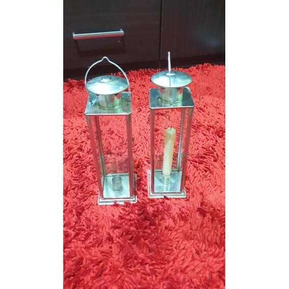 TERLARIS Lentera Lilin Kaca Tempat Lilin Kaca Gantung / TEMPAT LILIN KACA / LENTERA/ DAMAR