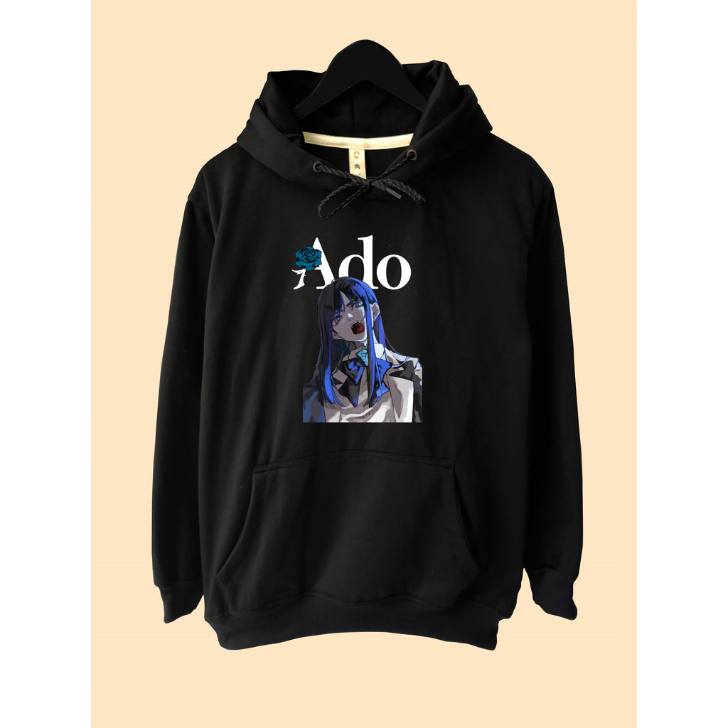Hoodie Sweater Ado Blue Rose Vocaloid Waifu