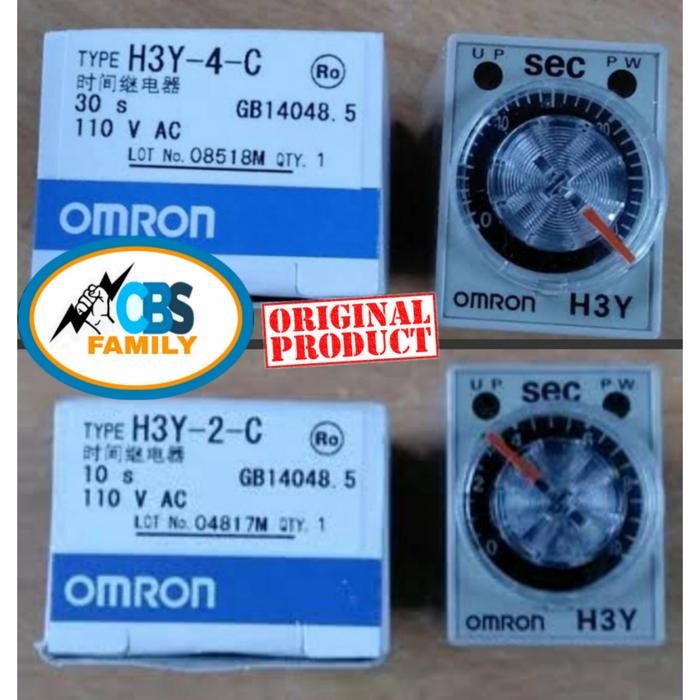 TIMER ON DELAY H3Y-2 / H3Y-4 OMRON