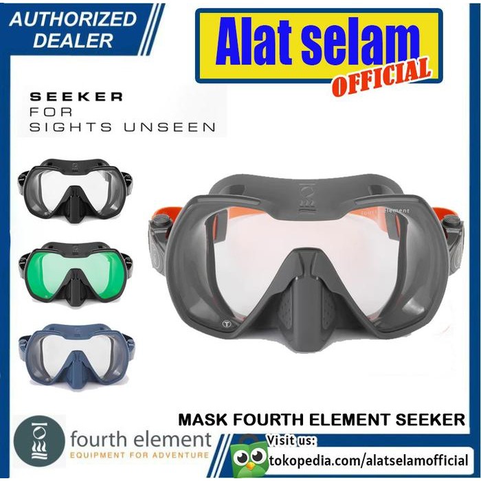 Mask Diving Fourth Element Seeker Masker Kacamata Selam Scuba Dive