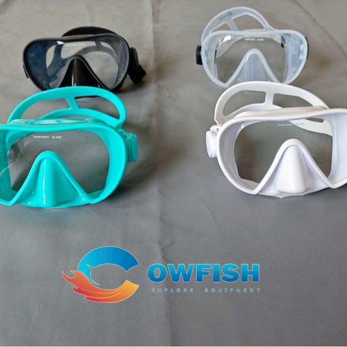 COWFISH Kacamata Selam Dewasa Snorkel Mask Peralatan Menyelam Masker Diving 18S