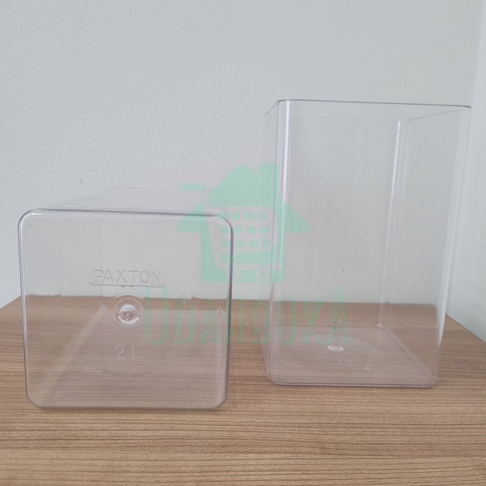 (Allthebest) Toples Cupang Akrilik Kotak 2L - Toples Mika - Paxton