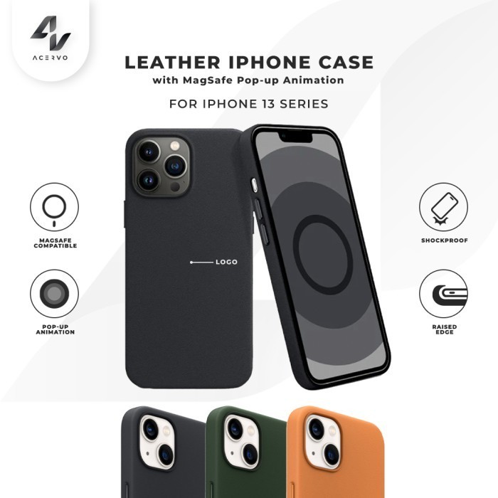 [Allthebest] iPhone 13 Series Leather Case Magsafe (Pop-up Animation) Ori Version
