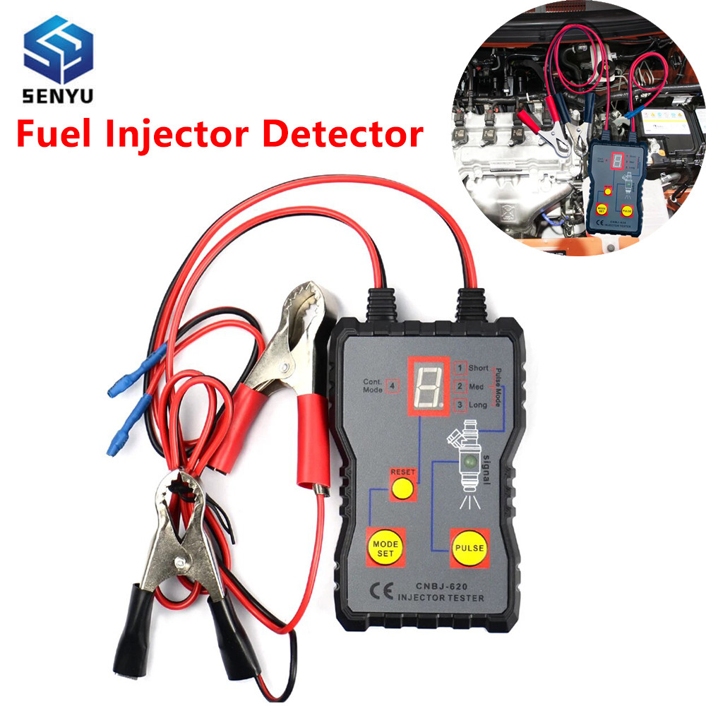 Car Fuel Injector Tester 12V Fuel System Scan Tool Gasoline Injector Tester Automobile Injector Test