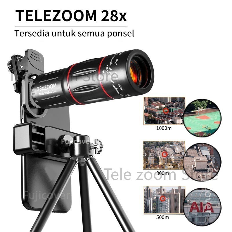 Lensa Apexel 18X25 Orinal Lensa Lensa Apexel 18X Hd Ponsel Tele Lensa Apexel 28X Kamera Apexel