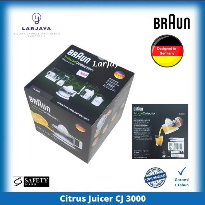 Braun Citrus Juicer Cj3000 Perasan Jus Jeruk Listrik Cj3000 Gratisongkir