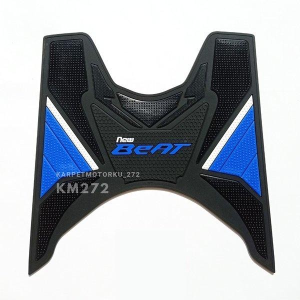 Km272 Karpet Motor Beat Esp / Beat Street Tahun 2017 - 2019 Bahan Karet Tebal Karpet Motor Beat