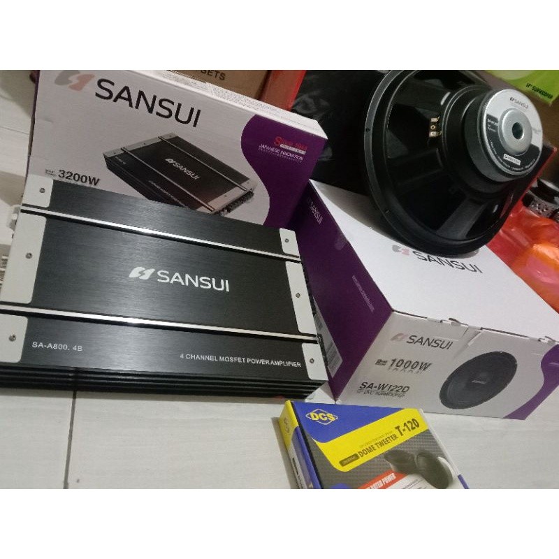 Paket audio mobil Sansui