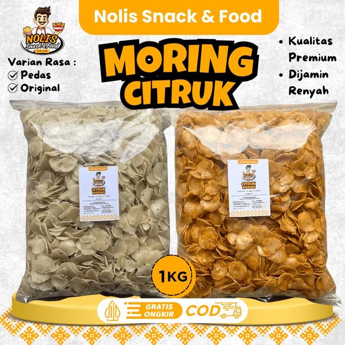 

1kg Citruk Moring Molring Kriuk Cikruh Gurih Pedas Khas Tasikmalaya Cimol Kering Cemilan Nolis Snack
