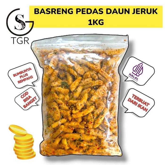 

BASRENG PEDAS DAUN JERUK 1kg BASO IKAN GUDANGSNACKTGR Cemilan Chips Food Goreng