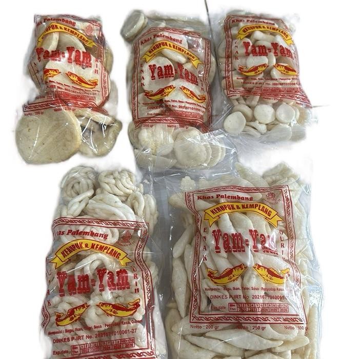 

Paket Kerupuk Kemplang Super Spesial 1kg (Peser, Mini, Kancing, Sanggul, Buncis) Asli Palembang -