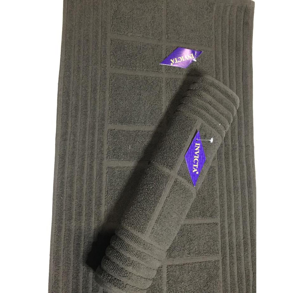 Baru Stok KESET HANDUK/KESET KAKI HOTEL TEBAL POLOS MERK INVICTA UK 40X60-COKLAT