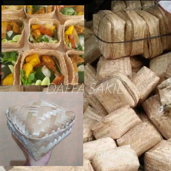 (Allthebest) Besek bambu termurah / pipiti , box kotak nasi