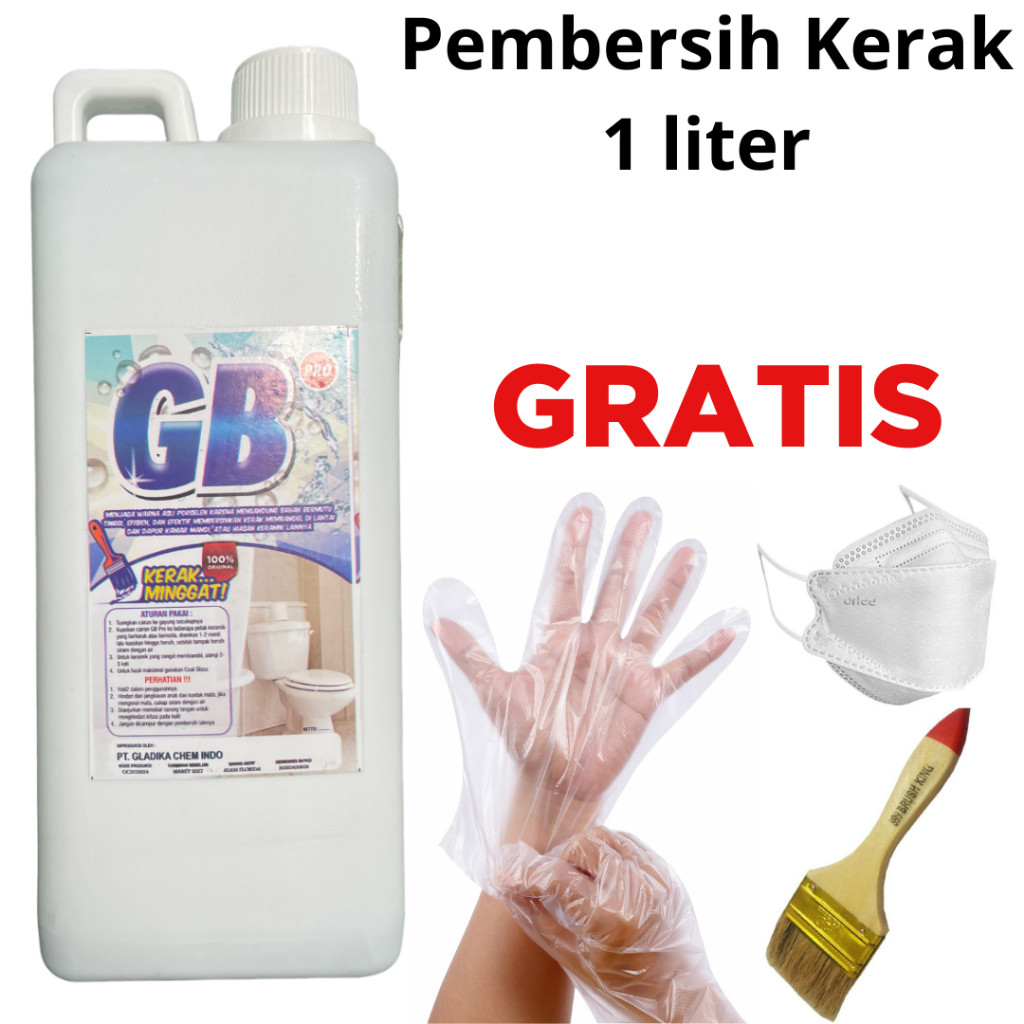 GB Pro Pembersih Kerak Kamar Mandi / Pembersih Toilet Ampuh 1 Liter