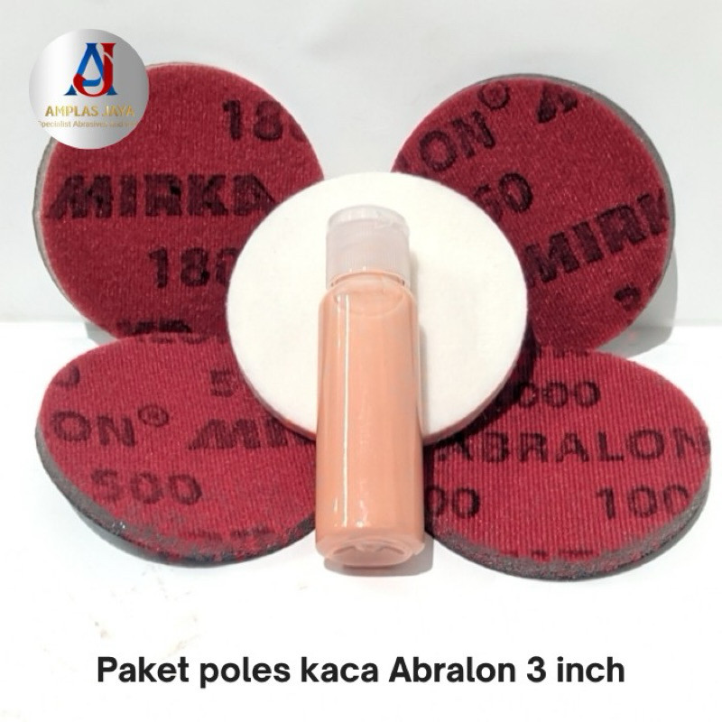 paket poles kaca mirka Abralon 3 inch/poles baret wiper