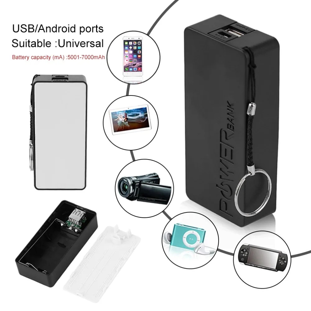 18650 Battery Diy Box Shell Portable Power Bank Case For Mobile Phone Battery Storage Box Usb