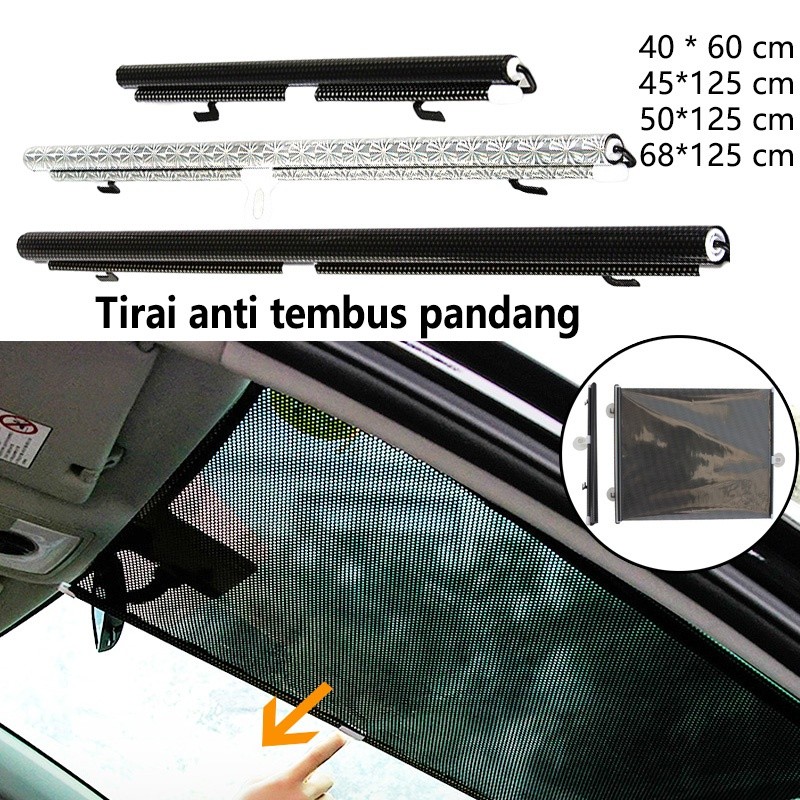 Tirai Pelindung Tirai Anti Tembus Pandang Tirai Kerai Untuk Rumah Jendela Kaca Depan Sun Block Cover