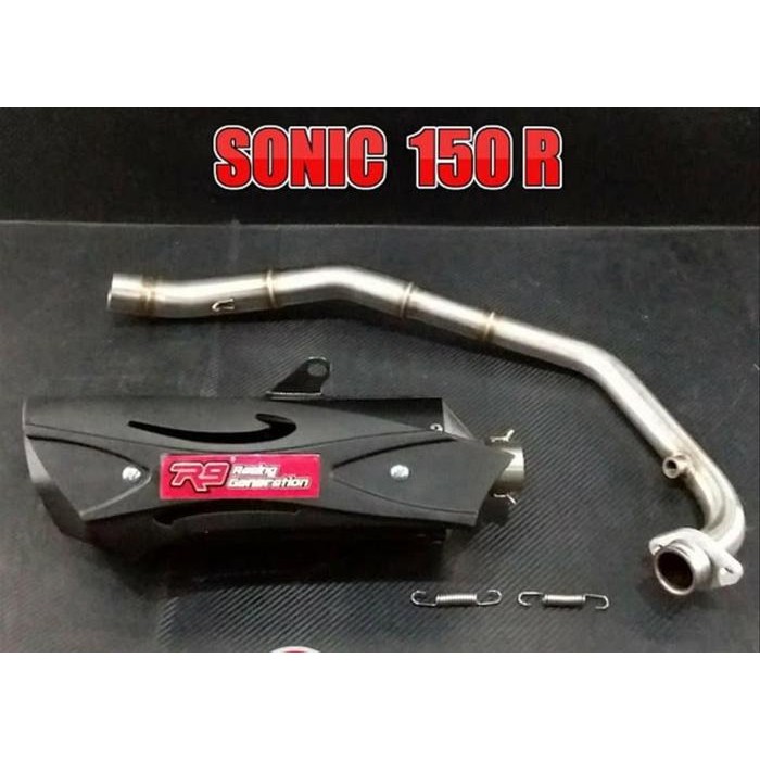 KNALPOT R9 MISANO SONIC 150R R9 MISANO SS BLACK SERIES HONDA SONIC 150 BEST SELLER