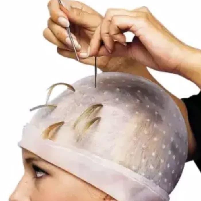 topi higlight atat untuk mewarnai rambut semir pikok salon barbershop