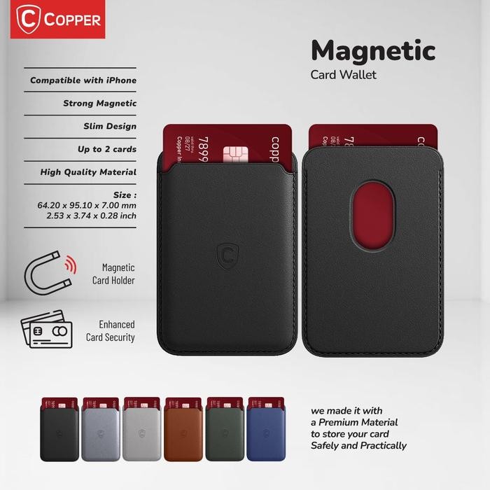 

Uta - Magnetic Card Wallet Holder Dompet Untuk Kartu