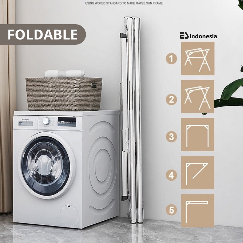 Rumahleha Esindo Jemuran Baju Jemuran Pakaian Lipat / Jemuran Baju / Jemuran Pakaian Jumbo