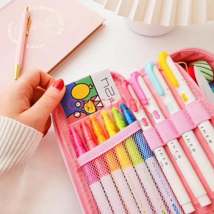 

Bentley - Kotak Pensil Lucu Korea Anak Perempuan Wanita Dewasa Korean Blue Pink
