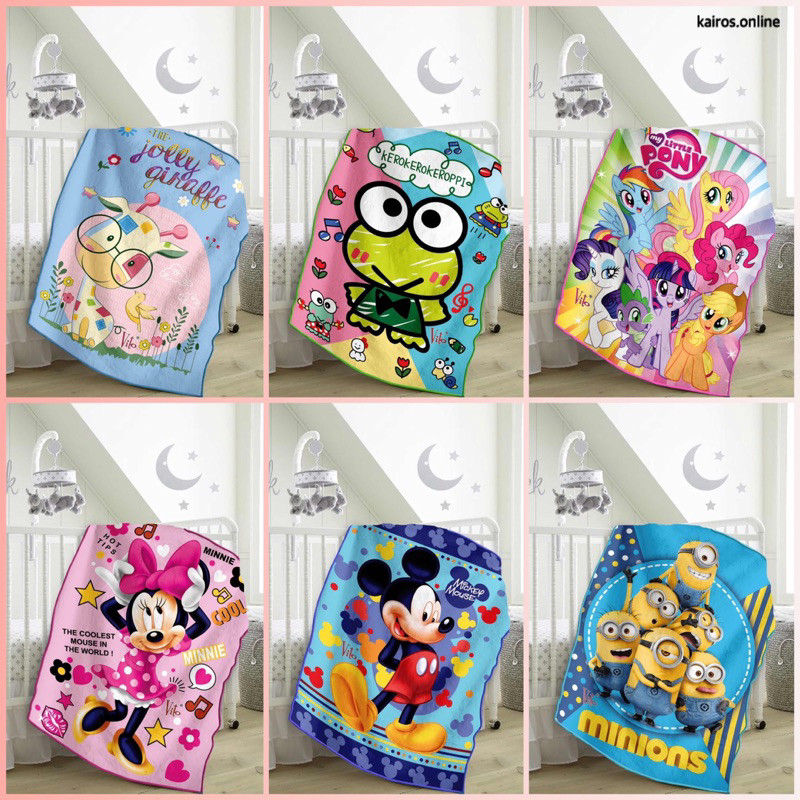 Eleganterra Vito Kids Selimut Bulu Anak Anak Ukuran 100X140 Motif Karakter Anak