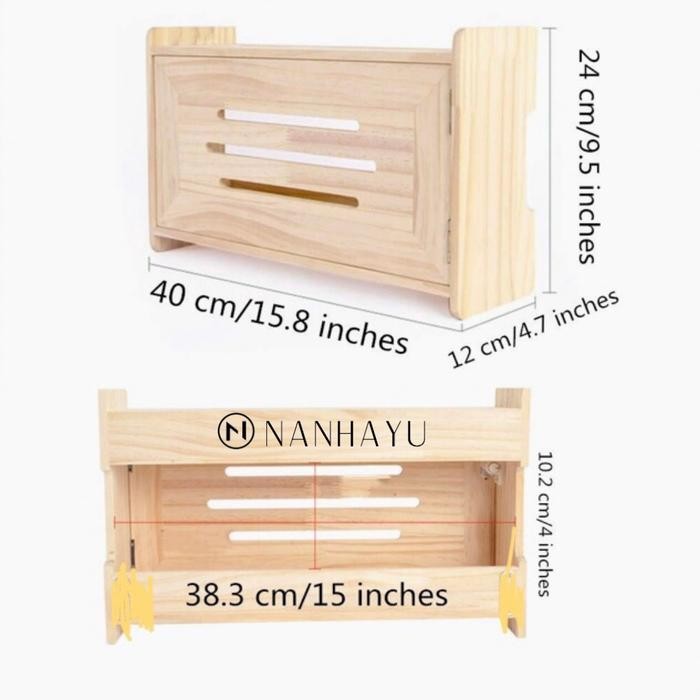 Kotak penyimpan router wifi, rak wifi, rak kayu penyimpan router wifi - magnet