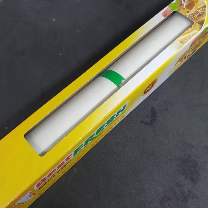 

JTTOP" BAKING PAPER / KERTAS BAKING BEST FRESH 30CM X 10M WARNA PUTIH