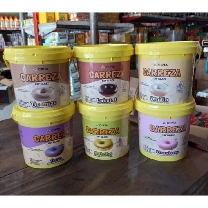 

JTTOP" PROMO CAREEZA DIP GLAZE TOPING DONAT ROTI DLL KEMASAN 1KG BAKING