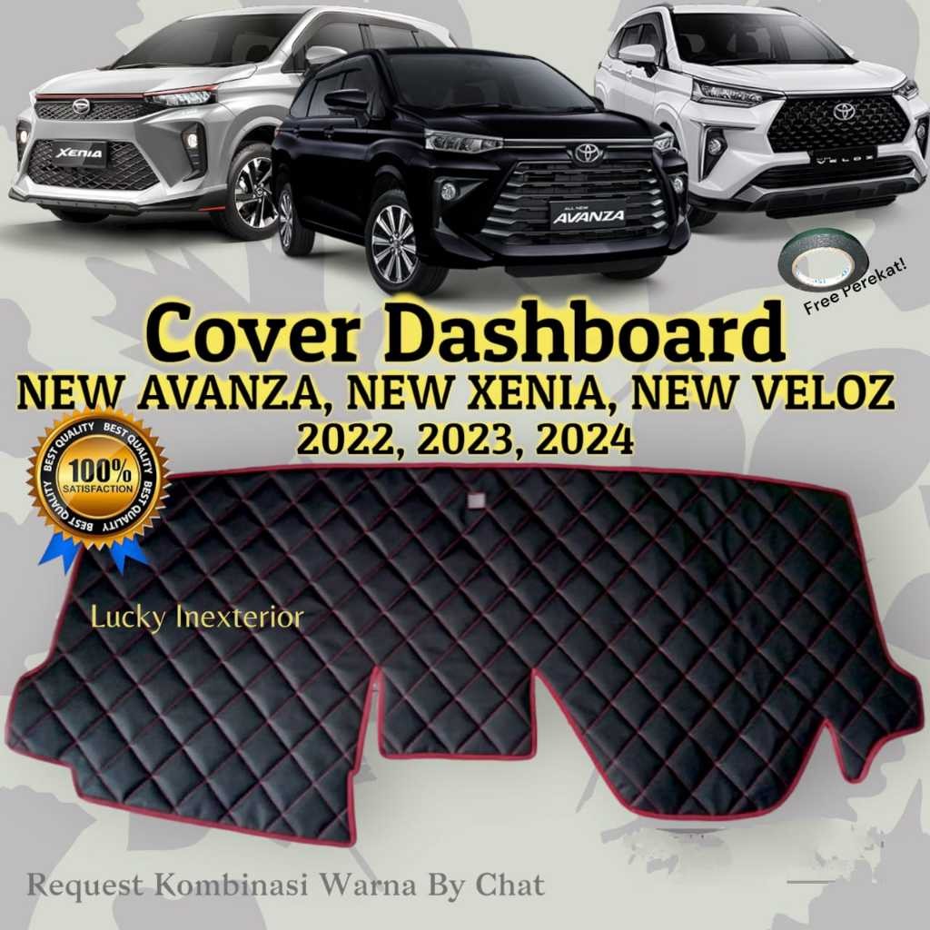 Cover Dashboard Mobil NEW AVANZA XENIA VELOZ Toyota Daihatsu Kulit Premium Alas Pelindung Dasbor