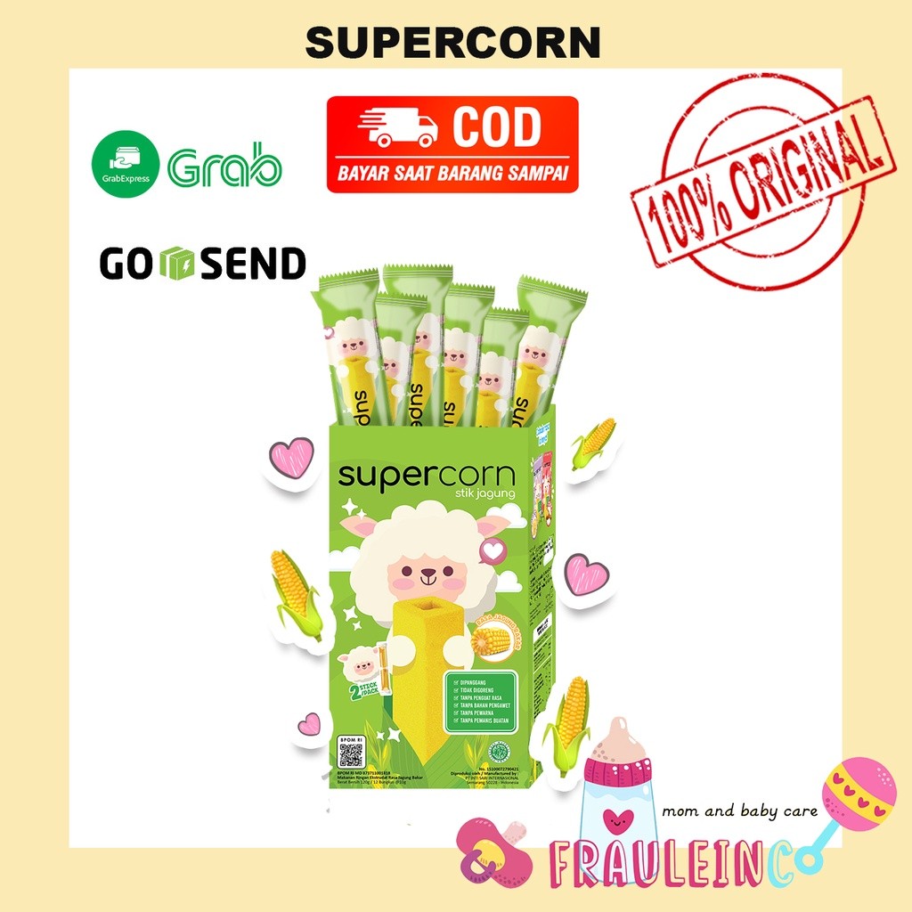 

Mamam_Asoy *Frauleinco* Supercorn Super Corn Conz Snack Anak Stik 3 Variant Rasa Halal!!