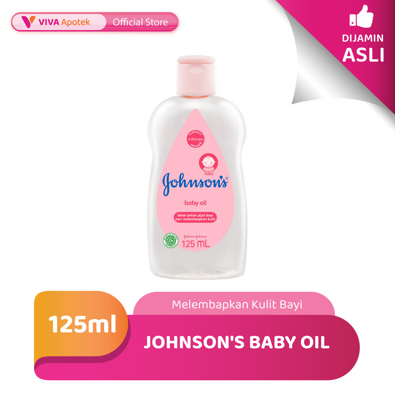 Johnson's Baby Oil untuk Melembapkan Kulit Bayi (125 ml)
