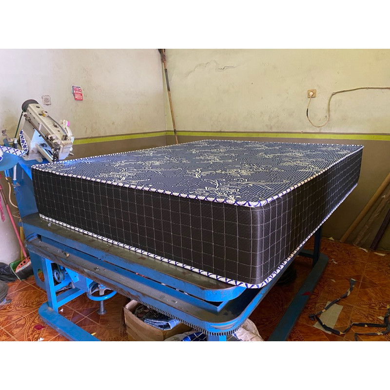 (Homelytouch Kain Knitting 1,5Cm Jadi Cover Springbed Resleting ( Custom)