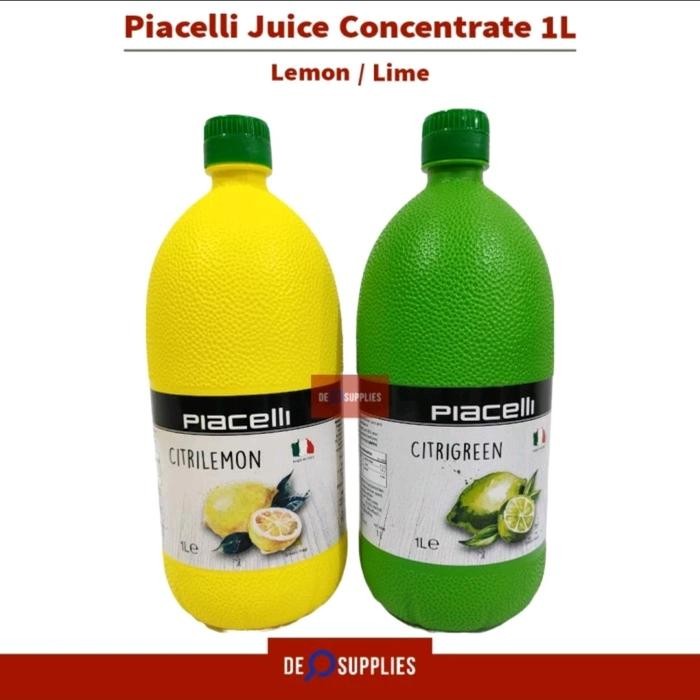 

Piacelli Lemon Lime Juice Concentrate 1L - Sari Lemon Jeruk Nipis