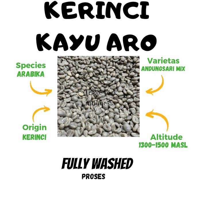 

Green bean / biji kopi arabika KERINCI KAYU ARO - Full wash TERMURAH