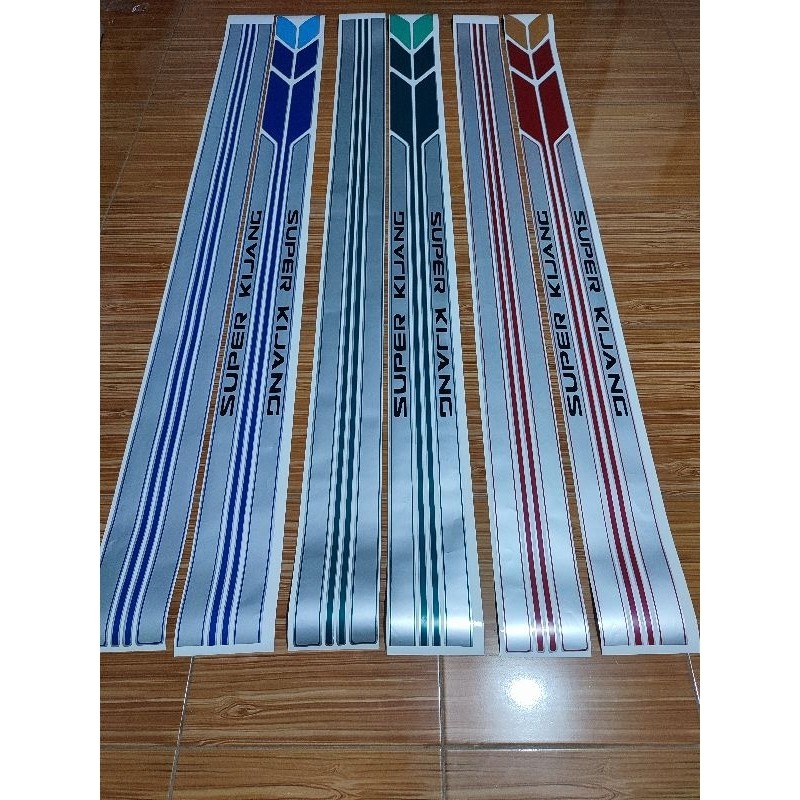 Stiker mobil kijang super/Sticker Lis body Kijang Super long