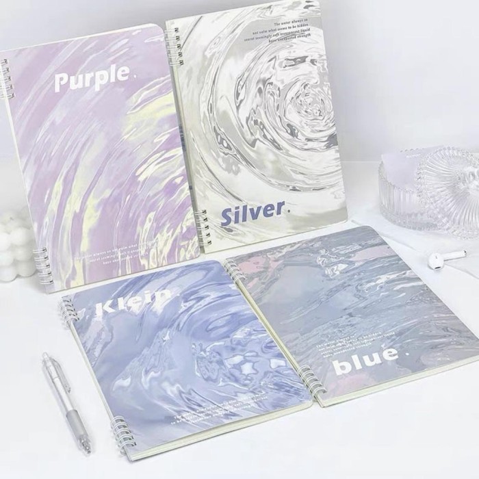 

60 Lembar A5/B5 Notebook MARBLE Spiral Buku Tulis Estetik Catatan