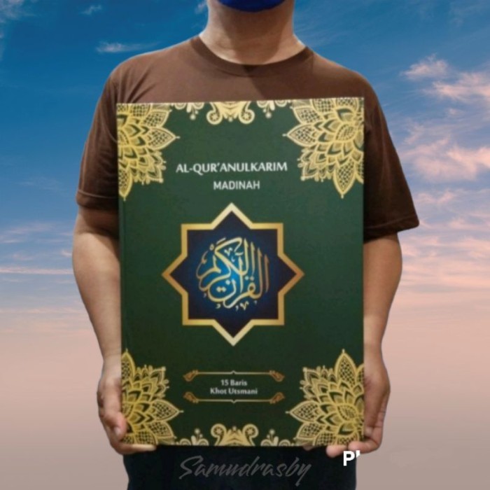 

AL QURAN LANSIA JUMBO MUSHAF 15 BARIS KHOT UTSMANI A3 MADINAH 42 X 29