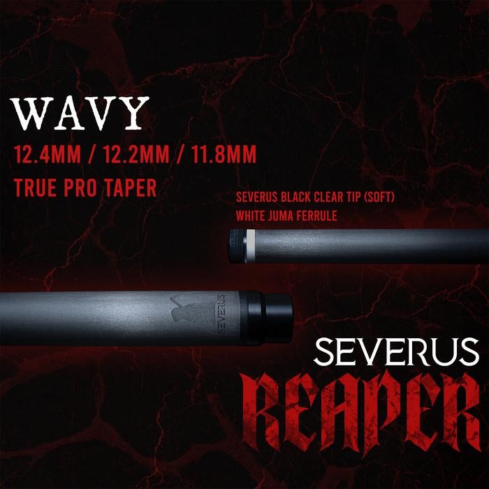 Severus Reaper Joint Wavy Carbon Shaft Stik Billiard Mezz Predator Kamui