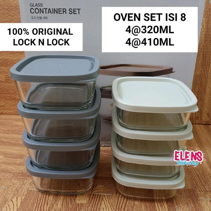 Lock n Lock ovenglass gift set isi 8