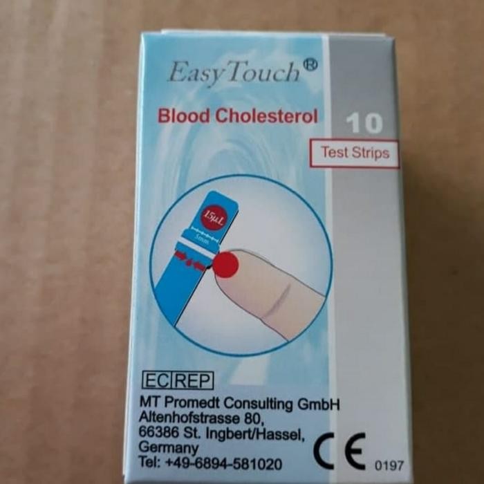 Strip Kolesterol Easy Touch Refil Stik Kolesterol Alat GCU Easy Touch